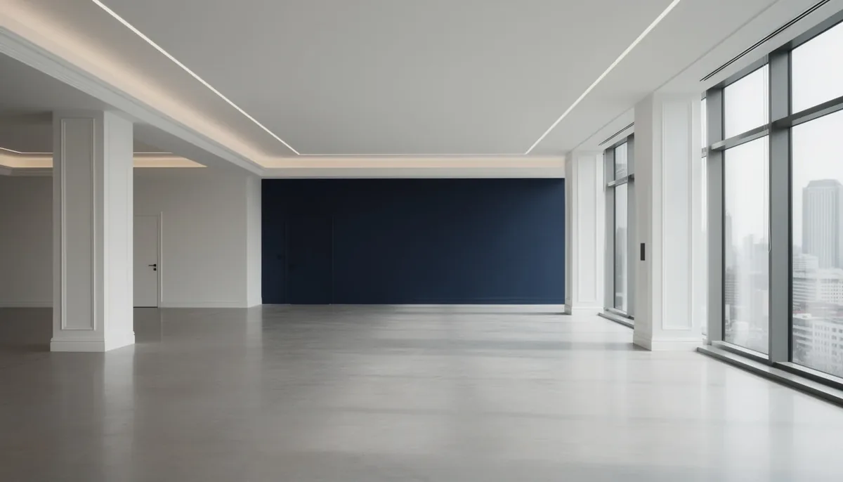 Sala comercial ampla e iluminada — leilão de imóveis comerciais