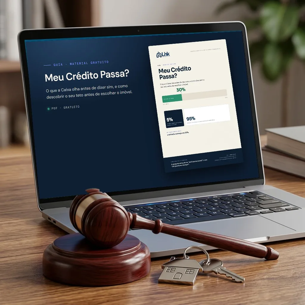 Meu Crédito Passa? aberto na tela de um notebook